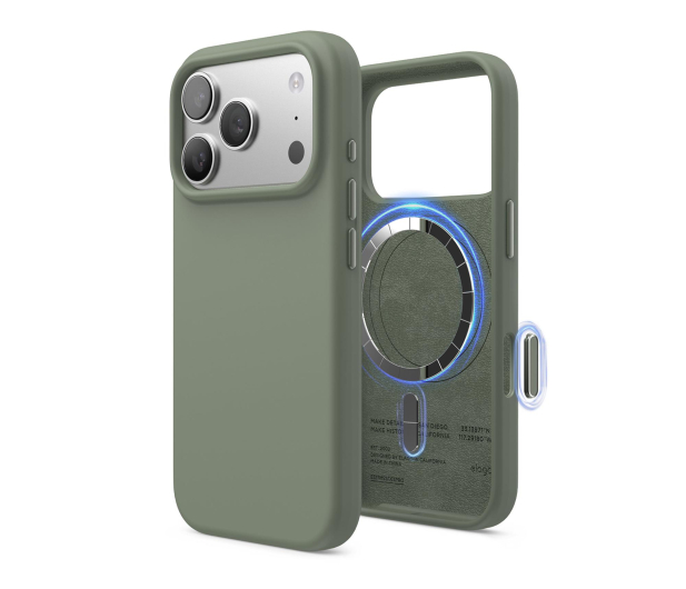 Elago Magsafe Silicon Case do iPhone 17 PRO Khaki Green ES17MSSC63PRO-KGR - 1360442 - zdjęcie